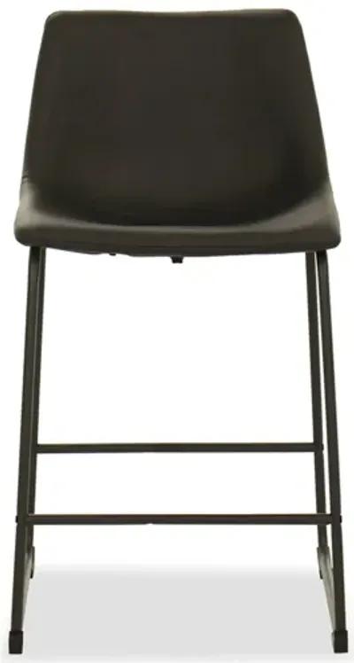 Centiar Upholstered Bar Stool, Black