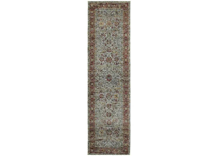 Andorra 2'3" x 8' Blue Rug