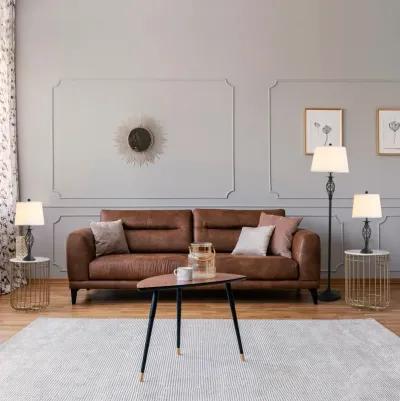 Triple Reading Living Room Lighting Collection w/Circle Frame and Vintage Design