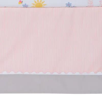 Lambs & Ivy Jazzy Jungle 3-Piece Safari Animals Pink Baby Crib Bedding Set