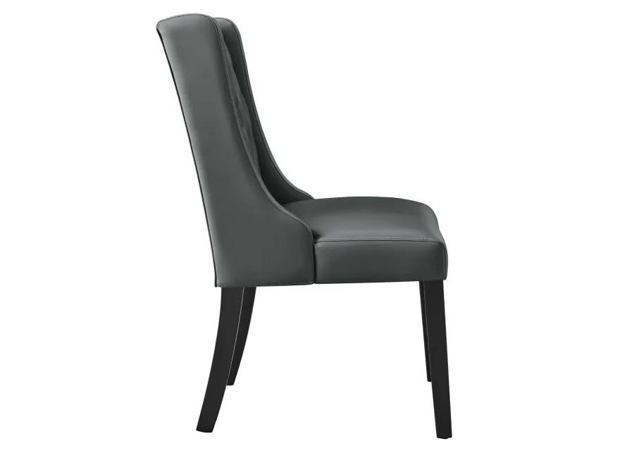 Baronet Button Tufted Vegan Leather Dining Chair