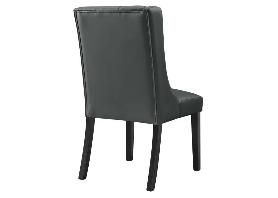 Baronet Button Tufted Vegan Leather Dining Chair