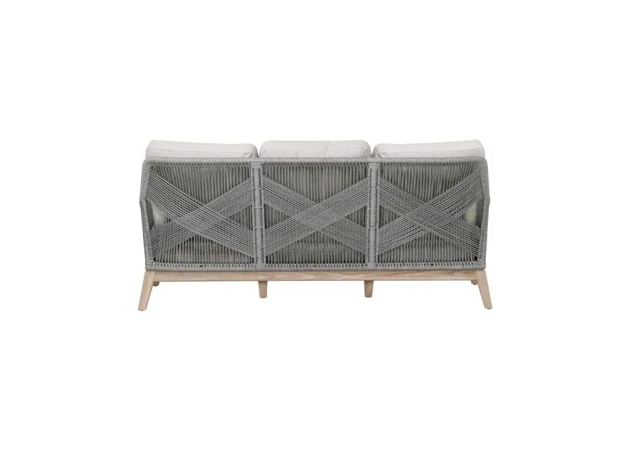 Loom Outdoor 79" Sofa in Platinum