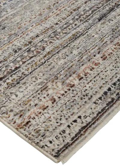 Caprio 3959F Ivory/Gray/Black 2'6" x 10' Rug