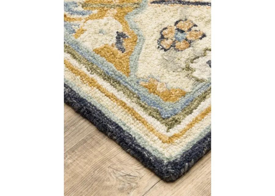 Alfresco 2'6" x 8' Blue Rug