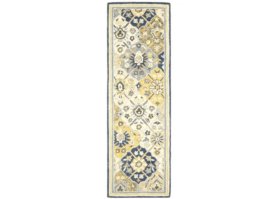 Alfresco 2'6" x 8' Blue Rug