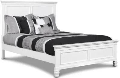 New Classic Furniture Furniture Tamarack Solid Wood Twin Size Bed in White