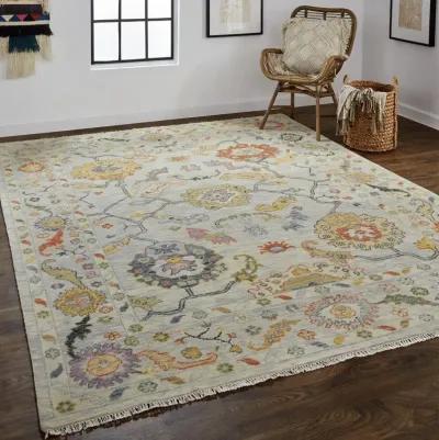 Karina 6793F Gray/Yellow/Red 3'6" x 5'6" Rug