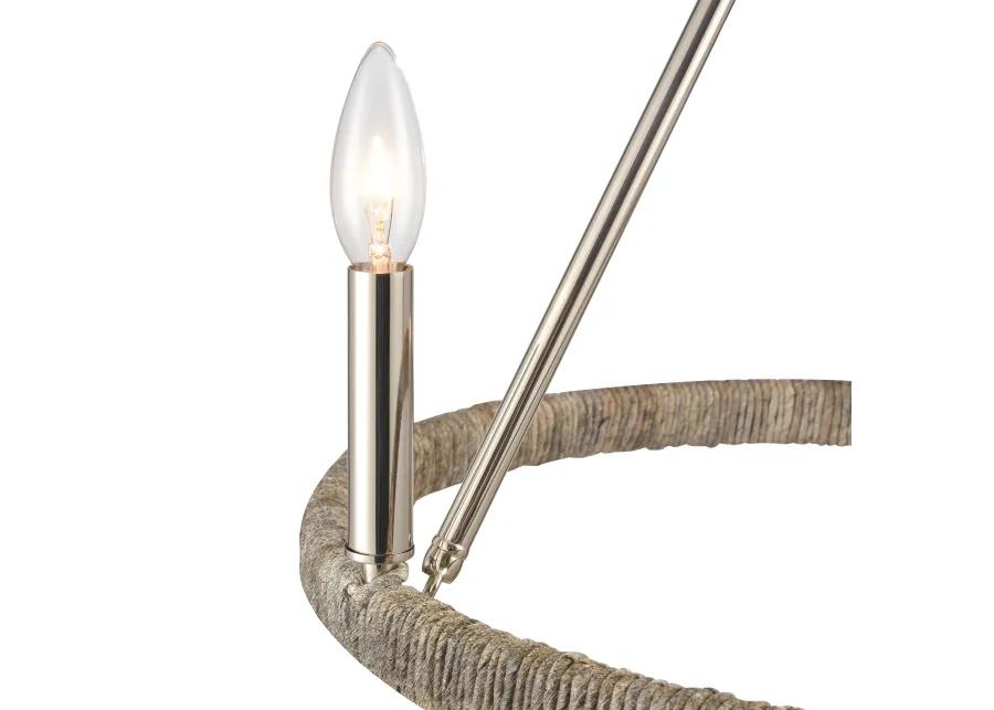 Abaca 20" Wide 3-Lt Chandelier