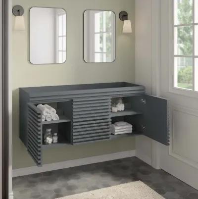 Render 48" Wall-Mount Bathroom Vanity Cabinet