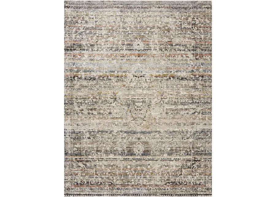 Theia THE03 Taupe/Multi 3'7" x 5'2" Rug