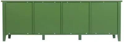 Stylish 71-Inch TV Stand with Antique Green Glass Door