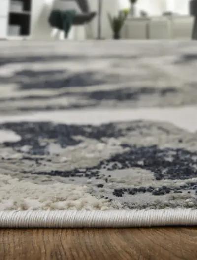 Micah 39LPF 1'8" x 2'10" Ivory/Black/Taupe Rug