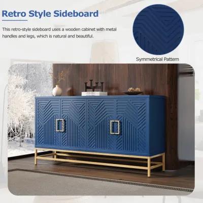 Merax Retro Style Sideboard with Adjustable Shelves