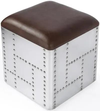 Belen Kox Leather Stool, Brown, Belen Kox