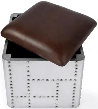 Belen Kox Leather Stool, Brown, Belen Kox