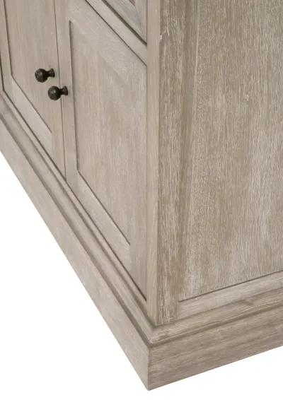 1-Drawer 2-Door Nightstand