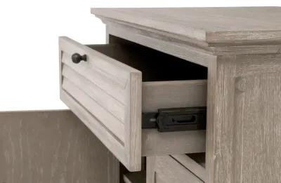 1-Drawer 2-Door Nightstand