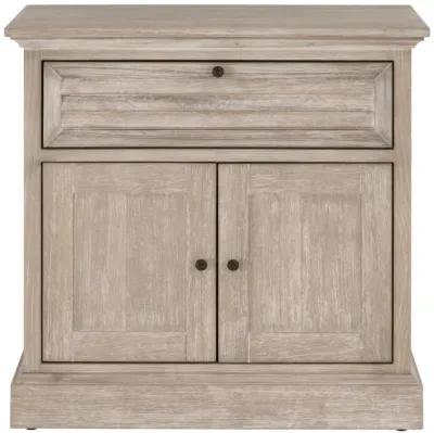 1-Drawer 2-Door Nightstand