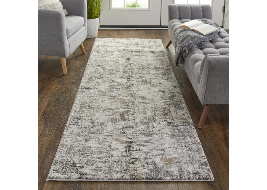 Vancouver 39FHF Ivory/Gray/Brown 2'10" x 7'10" Rug