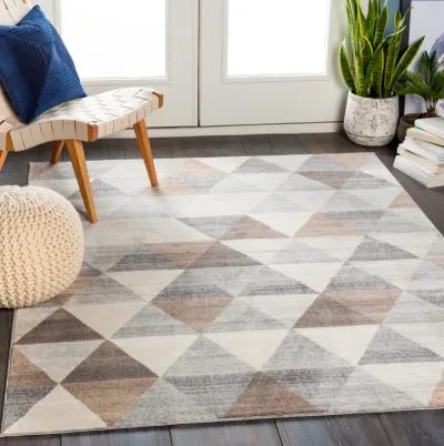 Roma ROM-2303 9' x 12'3' Gray Rug