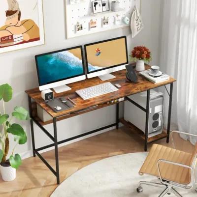 Hivvago 55 Inches Computer Desk with Charging Station