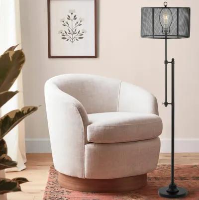 Noah Modern Industrial Iron Height-Adjustable LED Floor Lamp