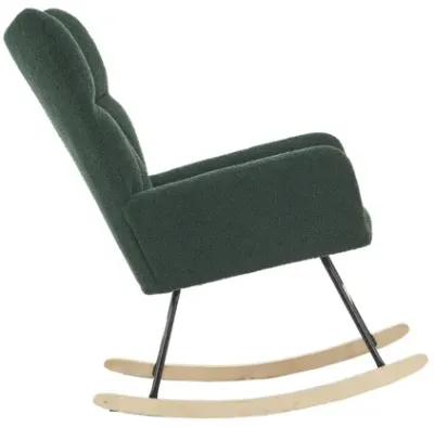 Emerald Teddy Fabric Rocking Chair