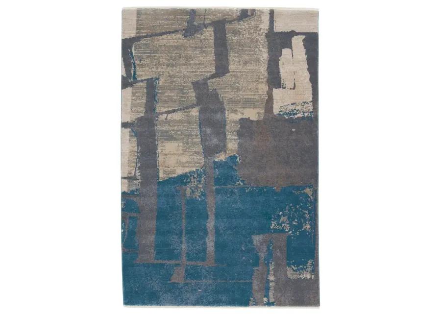 Sanaa By Nikki Chu Lehana Blue 2'6" x 8' Runner Rug