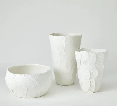 Chip Vase-White