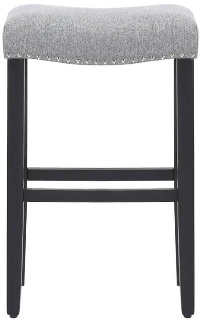 WestinTrends 29" Upholstered Saddle Seat Bar Stool (Set of 2)