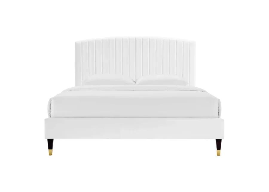 Modway - Alessi Performance Velvet Queen Platform Bed