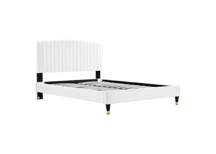 Modway - Alessi Performance Velvet Queen Platform Bed