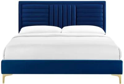 Modway - Sofia Channel Tufted Performance Velvet Twin Platform Bed