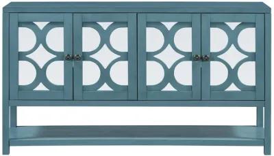 Merax Retro Storage Cabinet Sideboard with Mirrored Doors