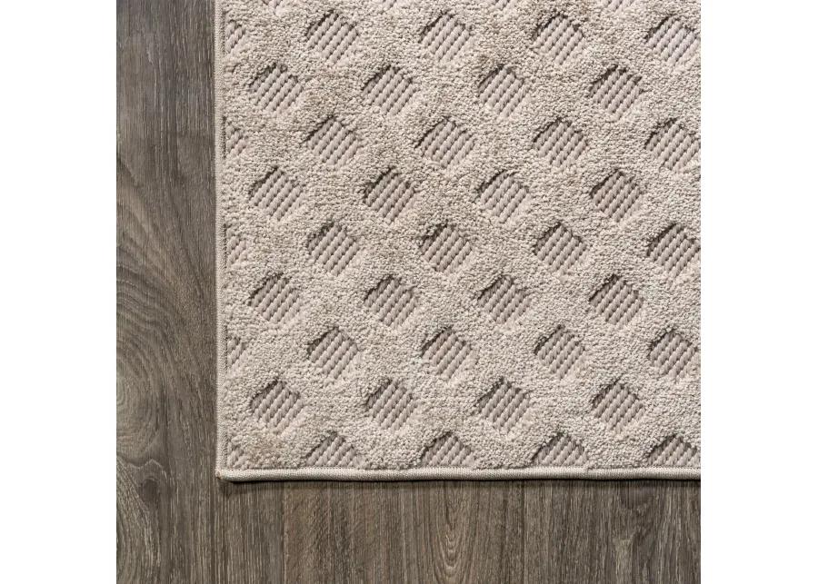 Rabat High-Low Pile Mini Diamond Trellis Area Rug