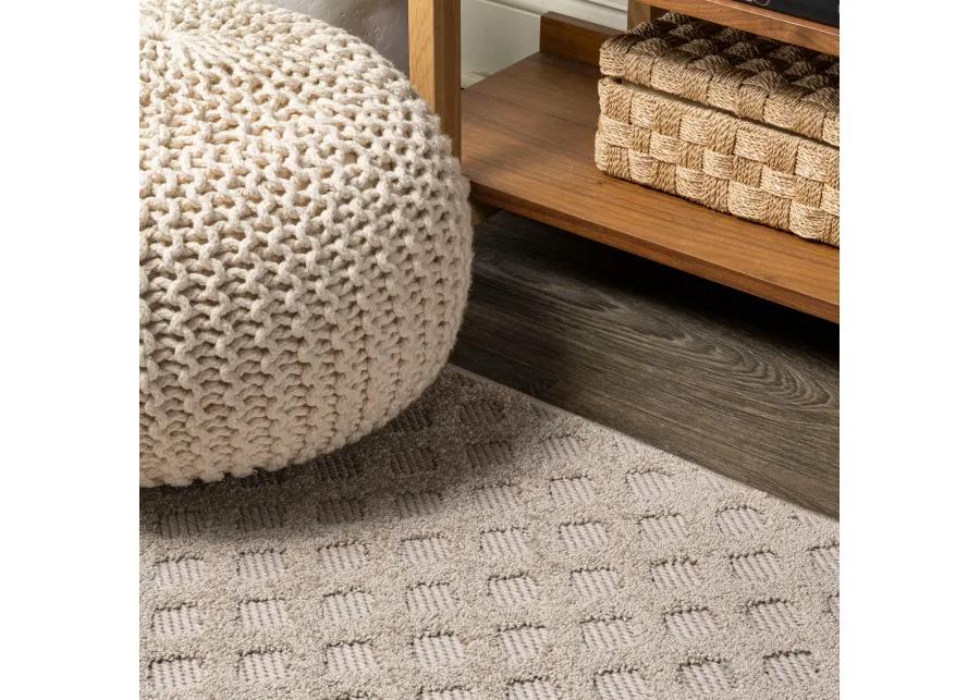 Rabat High-Low Pile Mini Diamond Trellis Area Rug