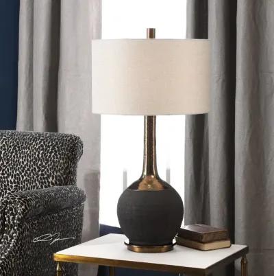 Uttermost Arnav Textured Black Lamp