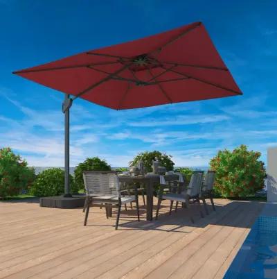 MONDAWE 10 ft. Square Offset Cantilever Outdoor Patio Umbrella