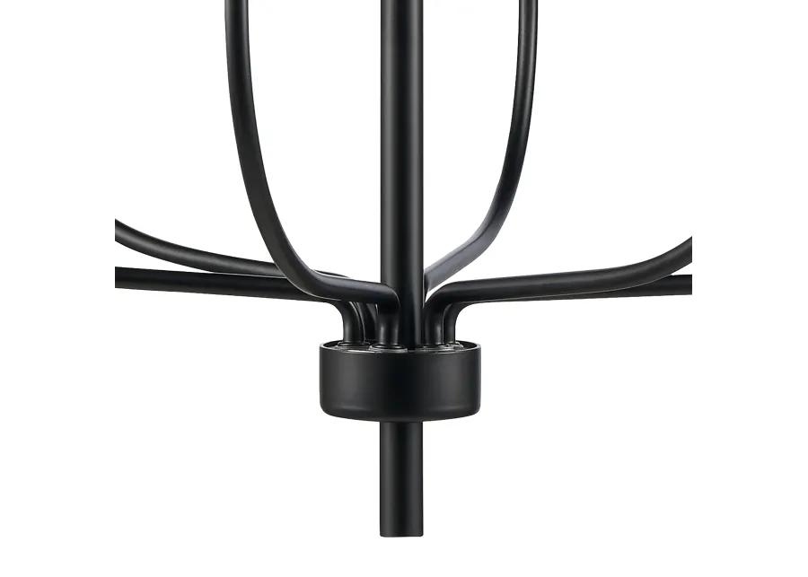 Newland 21'' Wide 6-Light Black Chandelier