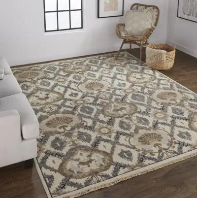 Beall 6712F Ivory/Gray/Taupe 2' x 3' Rug