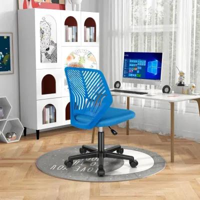 Height-adjustable Ergonomic Kids Desk Chair with Universal Casters