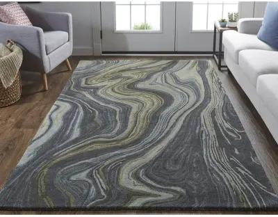 Amira 8631F Blue/Ivory/Green 9' x 12' Rug