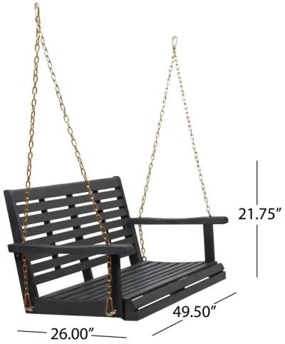 Merax Swing Chair Bench Patio Wooden Porch Swing