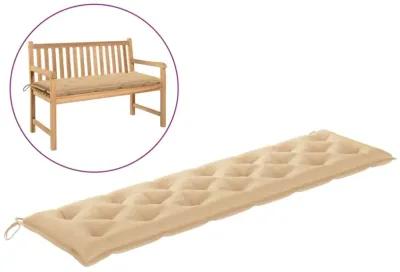 vidaXL Garden Bench Cushion Beige 78.7"x19.7"x 2.8" Fabric