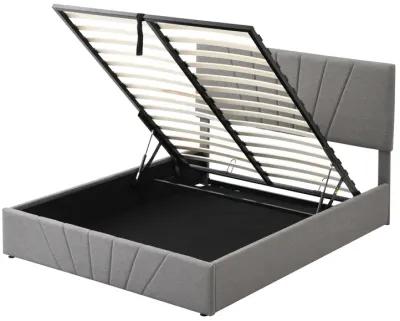 Merax Upholstered Platform Bed with Storage