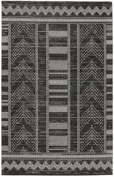 Nadine Mateo Black 2'8" x 10' Runner Rug