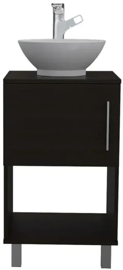 Saybrooke 1-Shelf Single Bathroom Vanity Wengue