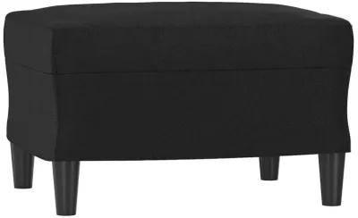 Footstool Black 23.6"x19.7"x16.1" Faux Leather