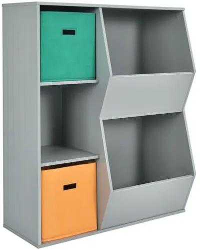 Hivvago Kids Toy Storage Cabinet Shelf Organizer